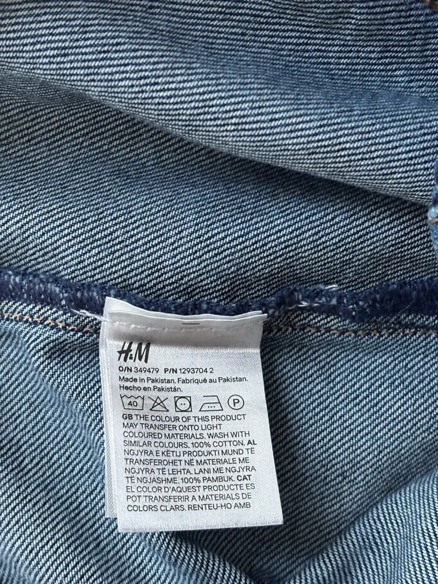H&M Dark Blue Denim Mini Skirt - Image 4