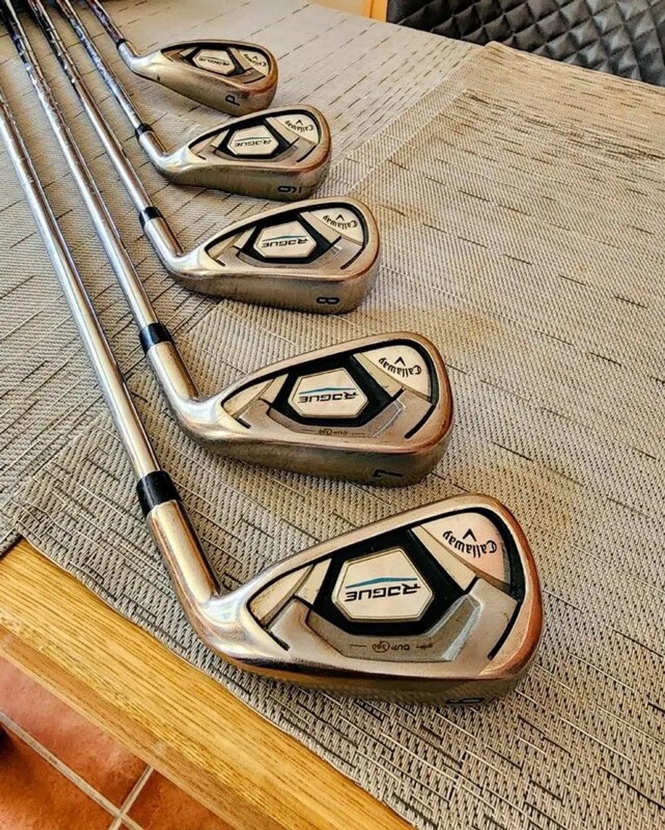 Callaway Rogue CF18 Irons 6-PW | NS Pro 950GH Stiff | Golf Pride CP2 - Image 1
