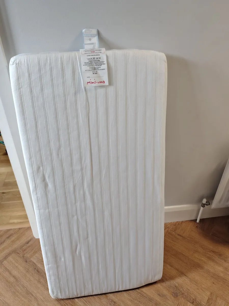 Mini-Uno Deluxe Fibre Cot Mattress (120 x 60 cm) - Image 1