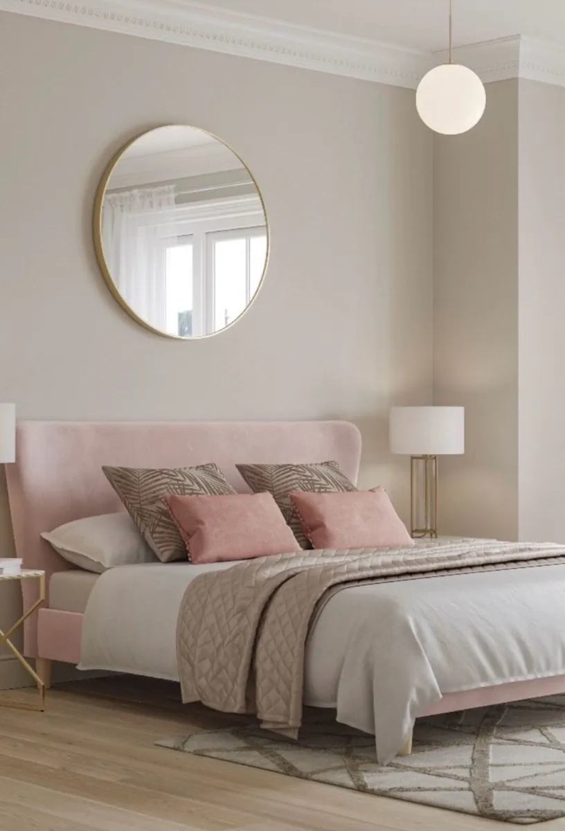 King Size Blush Bed (Next Home) - Image 1