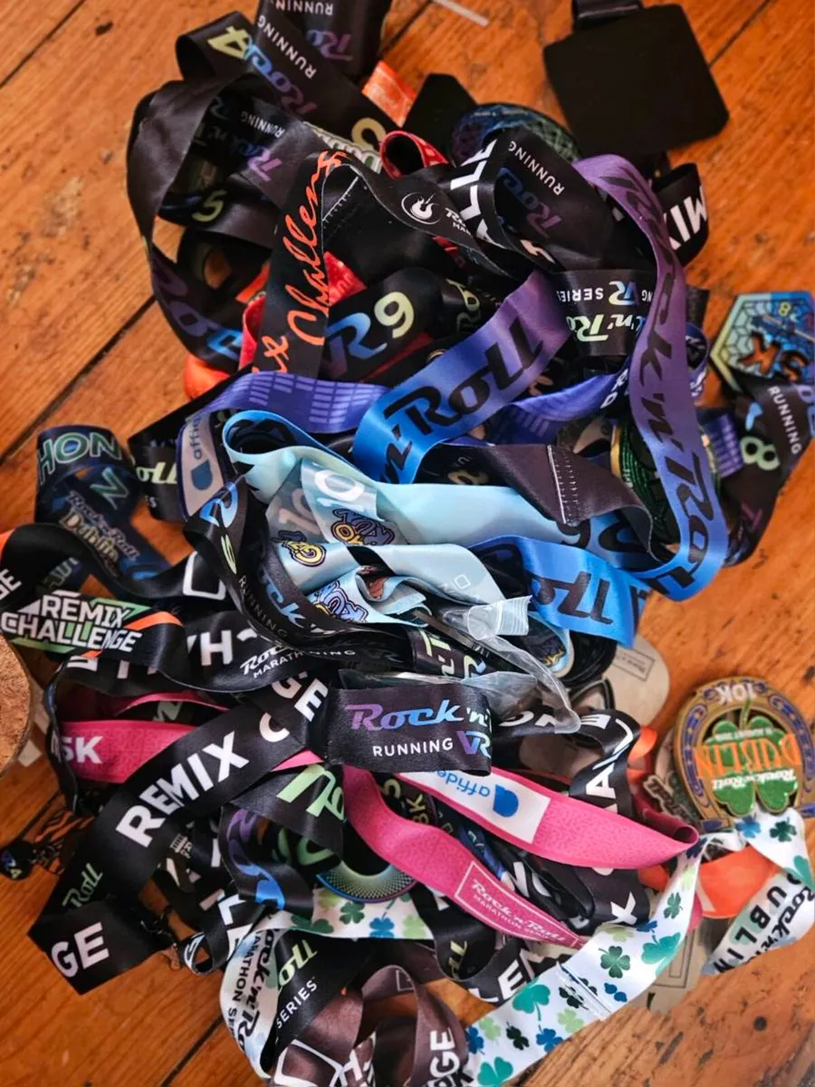 Large Bundle of Running Medals - Image 1