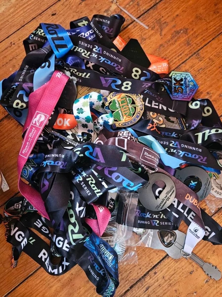 Large Bundle of Running Medals - Image 2