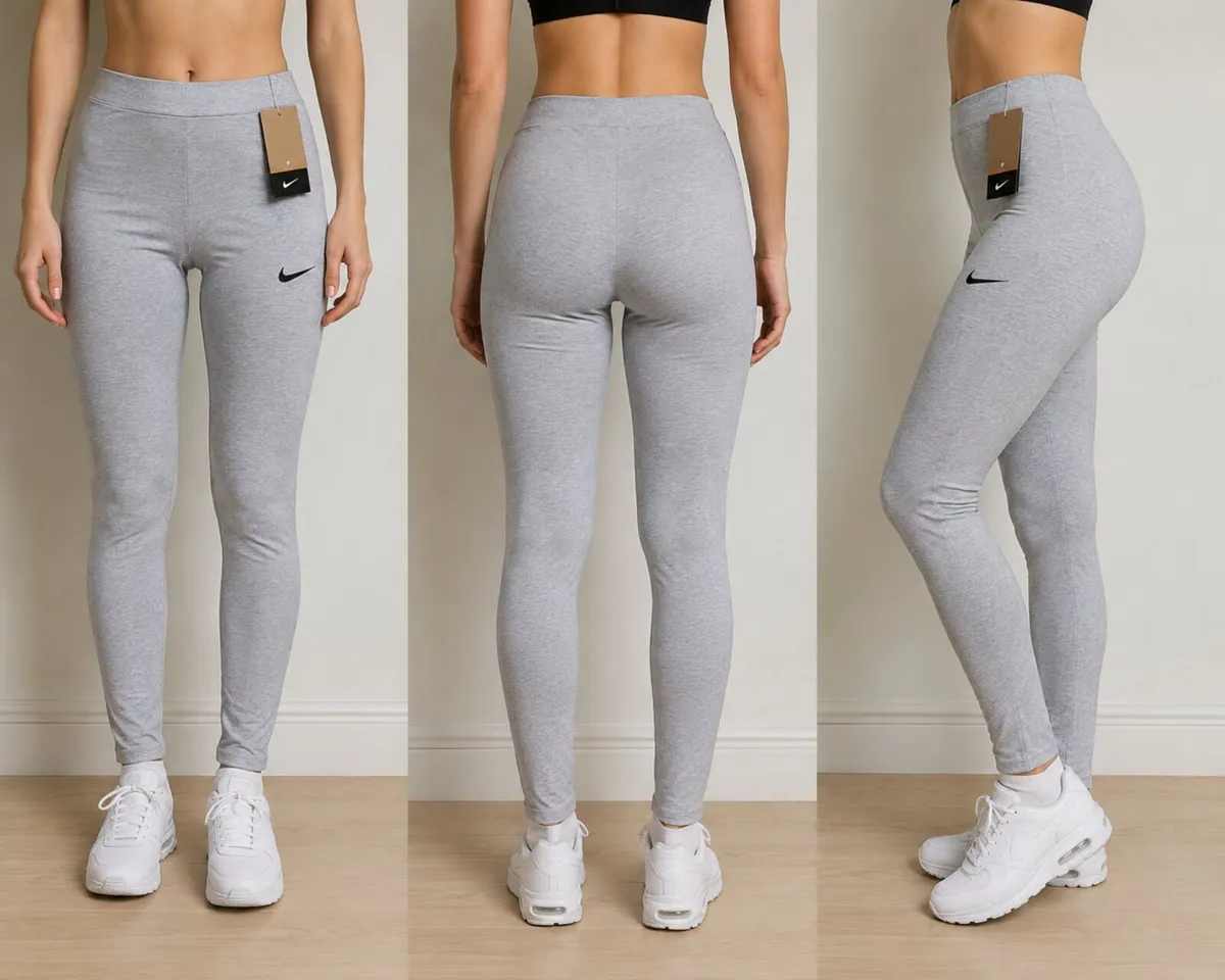 Nike Women’s Grey Leggings – Size S - Image 2