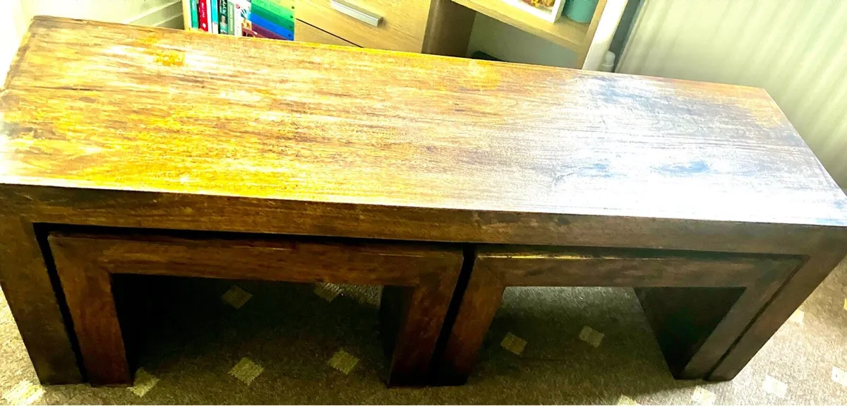 Nested coffee table set - Image 3