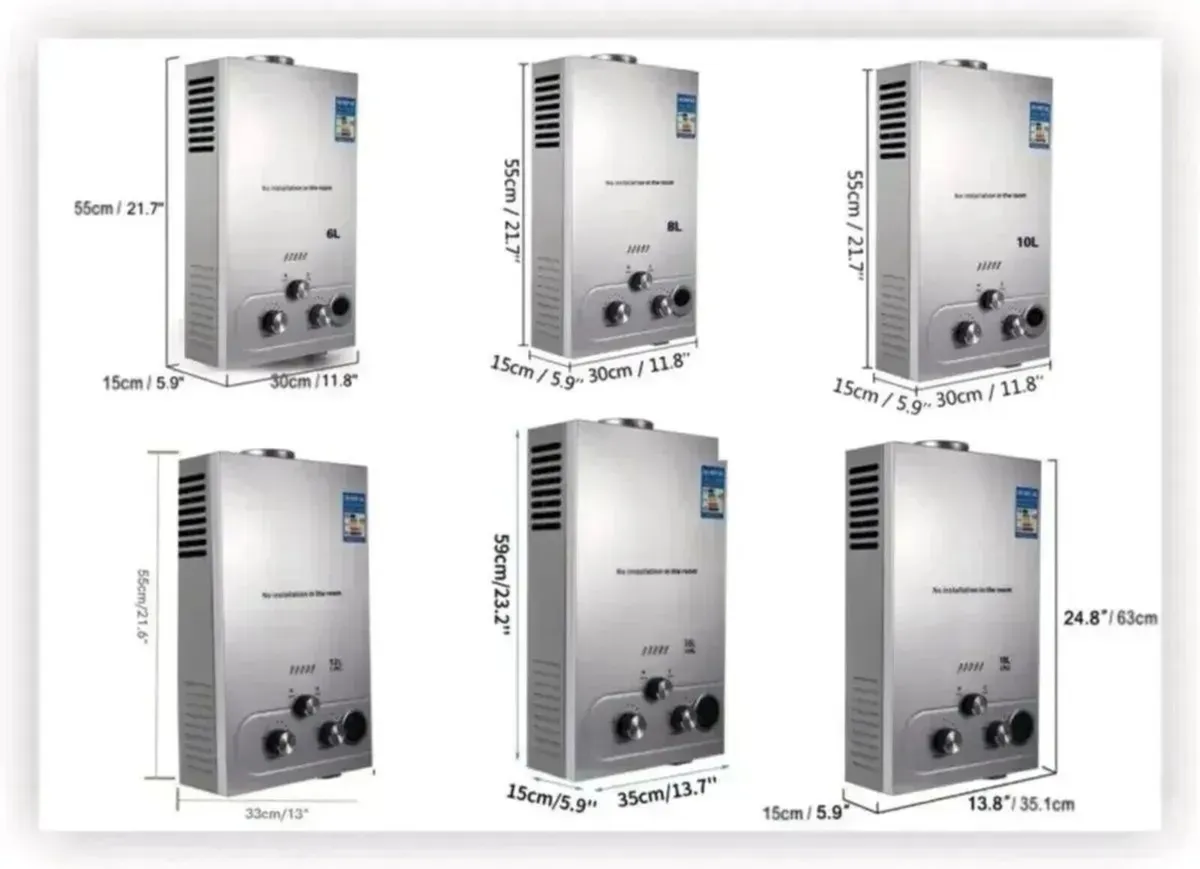 Gas Water Heater 6L Instant Propane Heater - Image 4