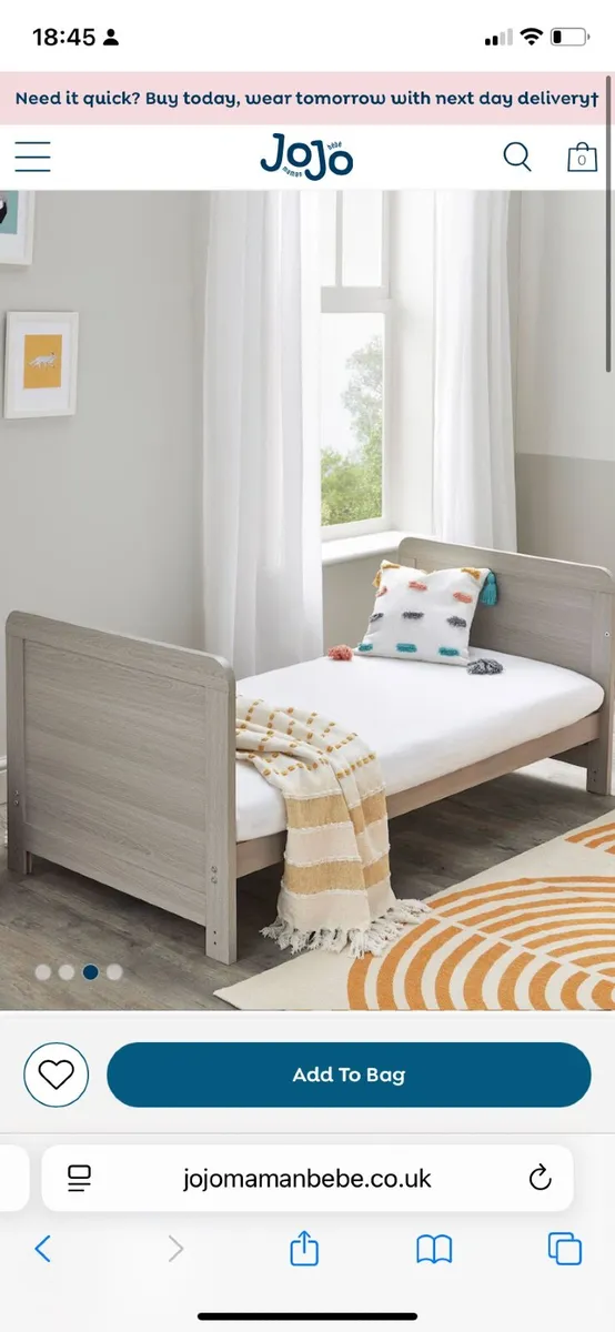 Mamas and papas cot bed for sale - Image 1