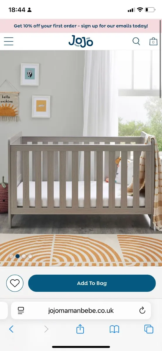 Mamas and papas cot bed for sale - Image 2