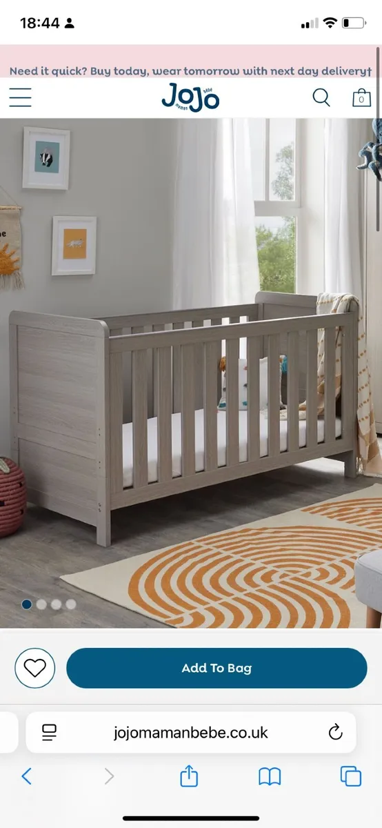 Mamas and papas cot bed for sale - Image 3