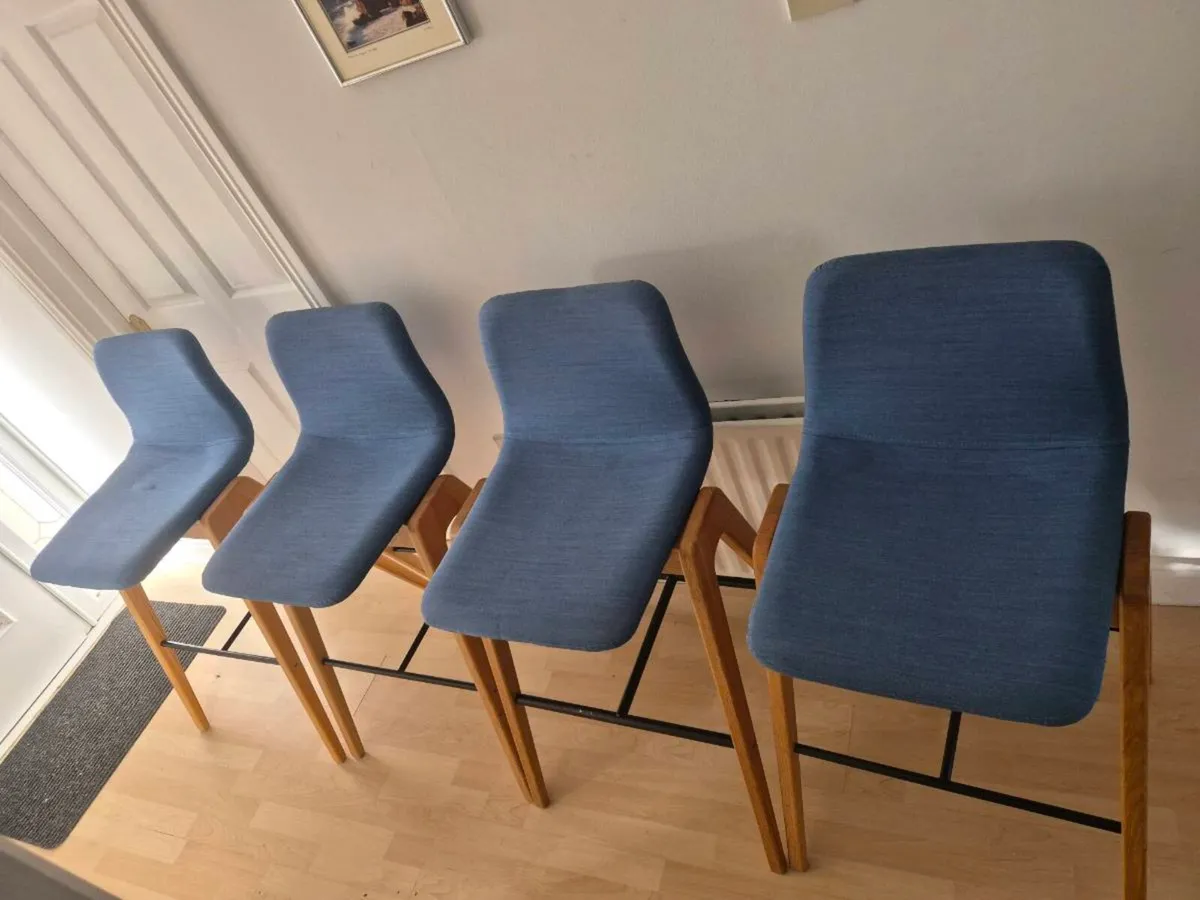 NaughtOne Viv Wood Bar Stools - Image 4