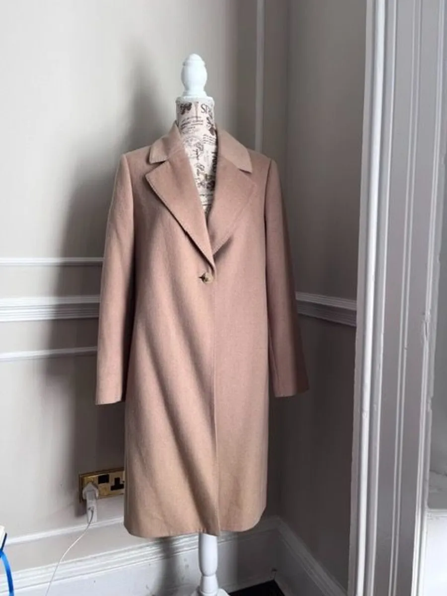 Jaeger Wool Blend Camel Coat - Image 1