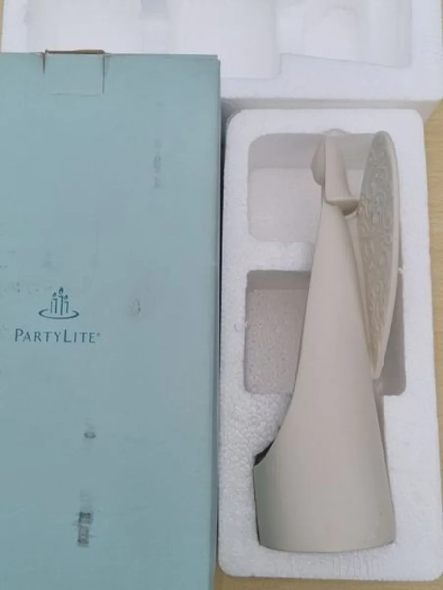PartyLite Serenity Angel Ceramic Candle Holder - Image 1