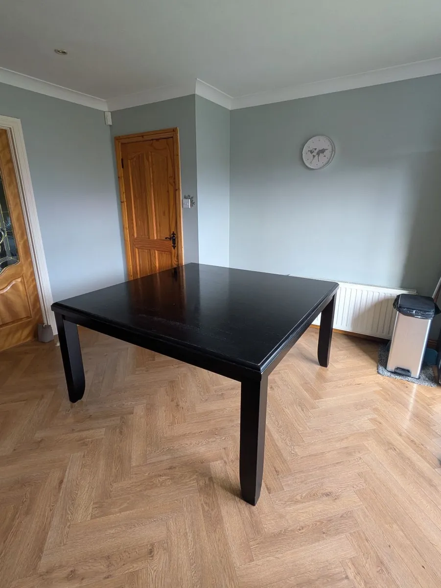 Elegant Black Dining Table - Image 2