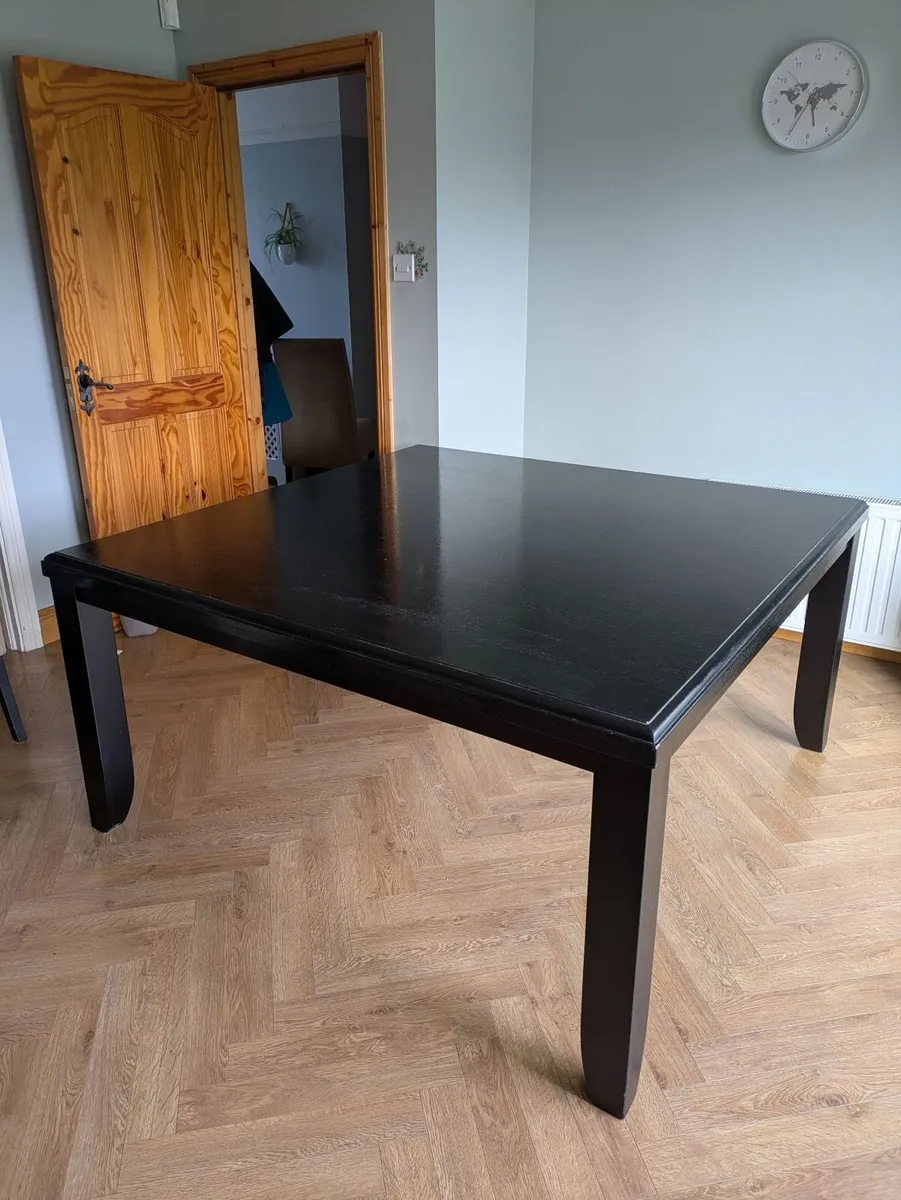 Elegant Black Dining Table - Image 3