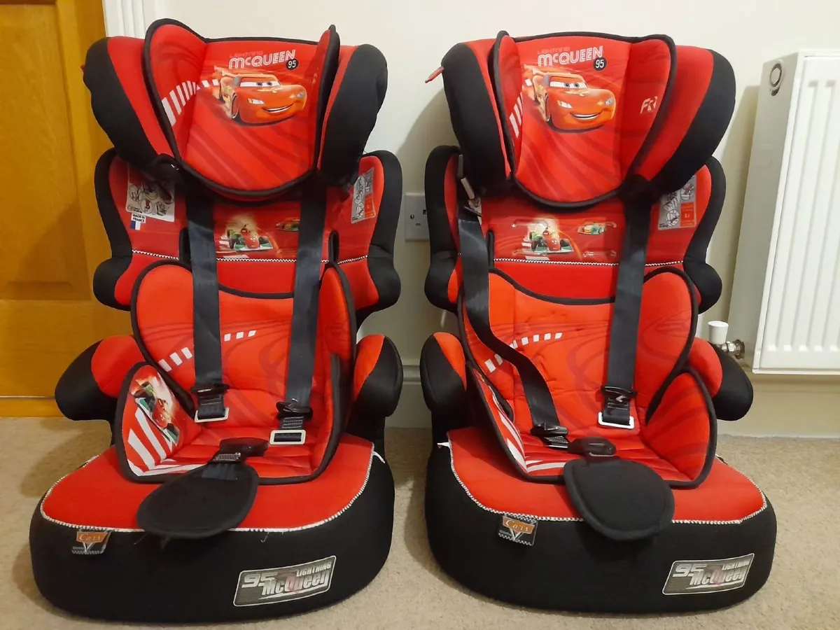 Disney Cars Group 1/2/3 High Back Booster Car Seat - Image 1