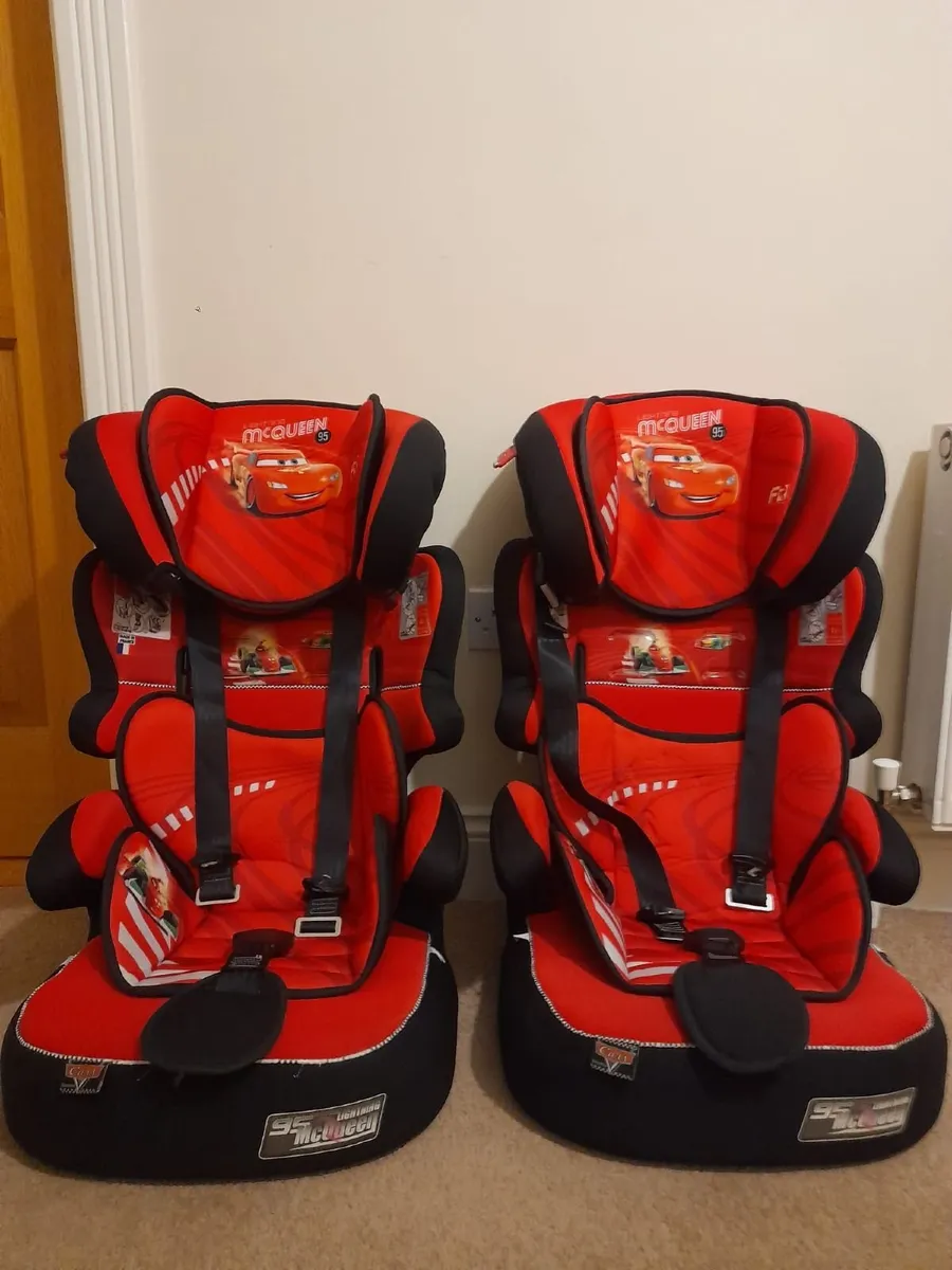 Disney Cars Group 1/2/3 High Back Booster Car Seat - Image 2