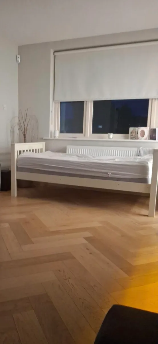 Wooden single bed frame