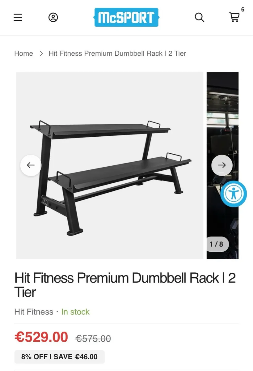 2 tier dumbbell  rack - Image 1