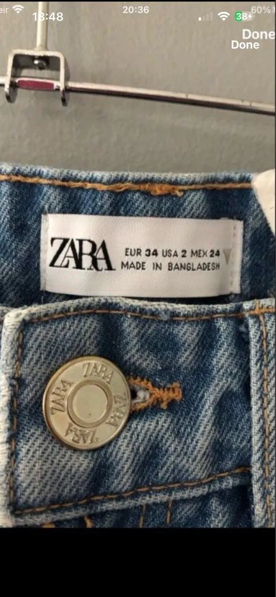 Ladies Zara jeans euro 34 €10 - Image 2