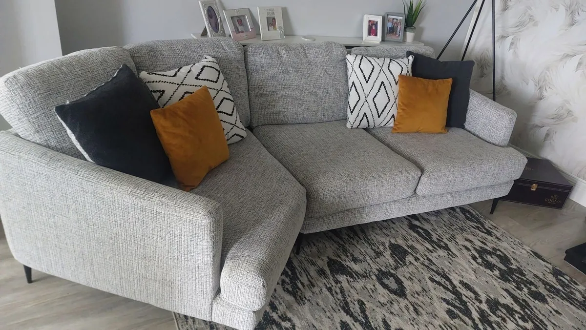 Beautiful  Corner Sofa with Matching Love Chair - Image 1