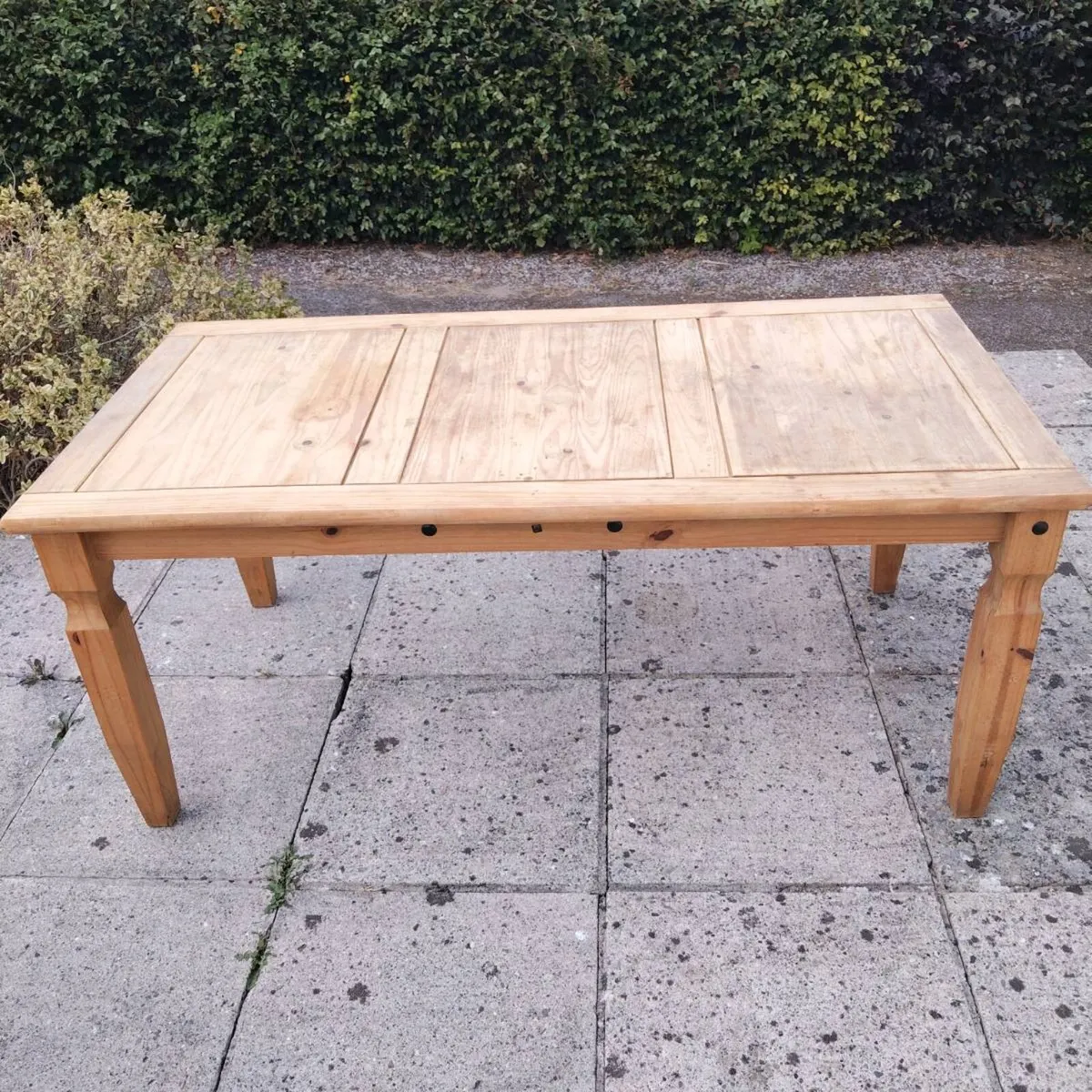 Mexican Pine table and 6 chairs. - Image 4
