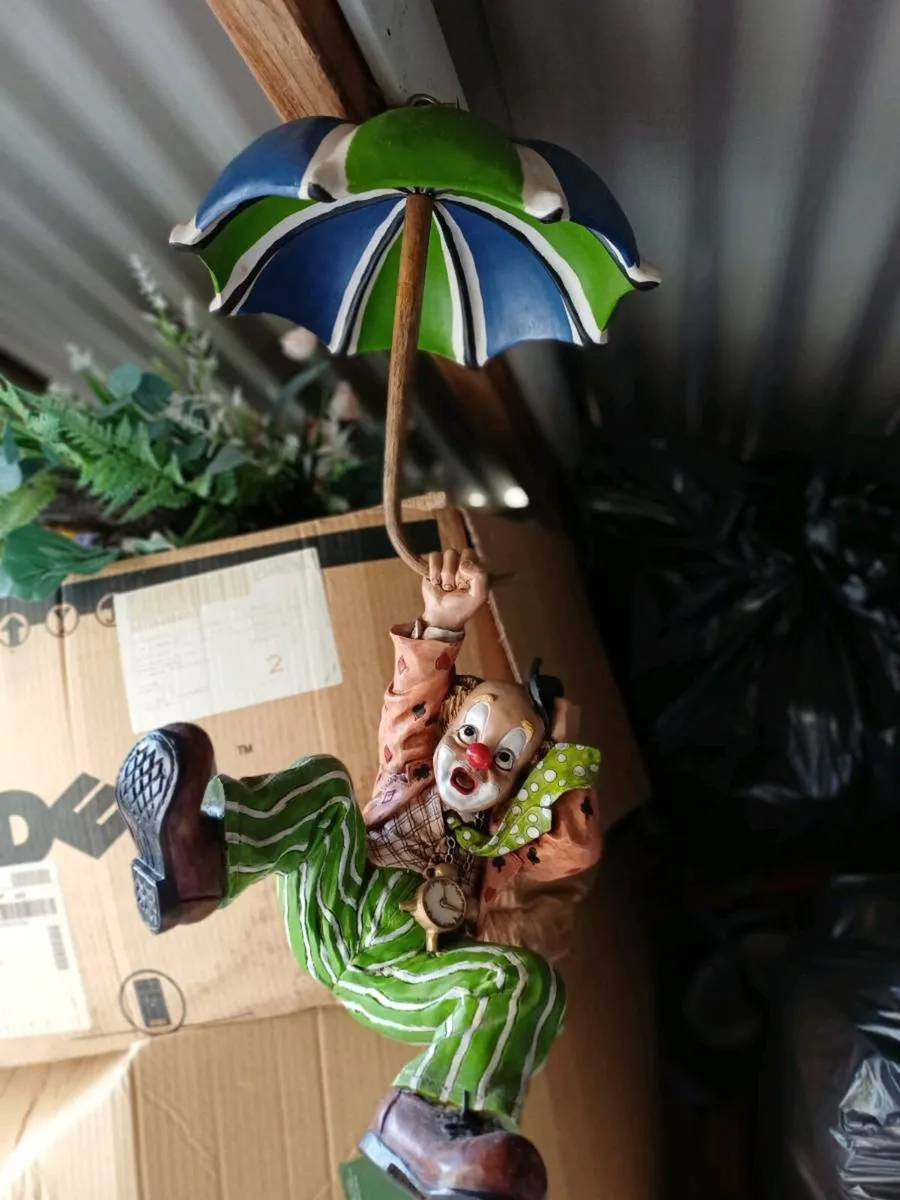 1970s Ceramic Hanging Clown - Image 1