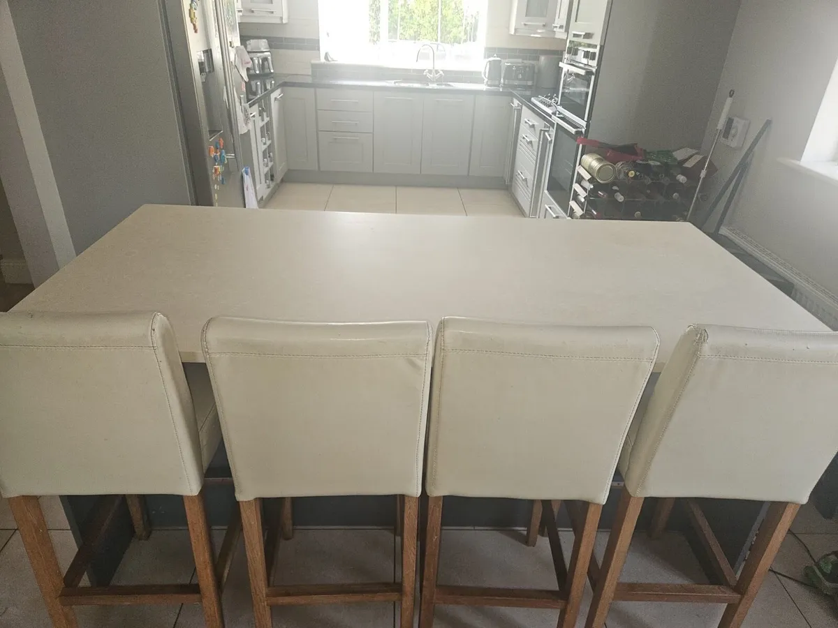 Solid wood painted kitchen - Image 1