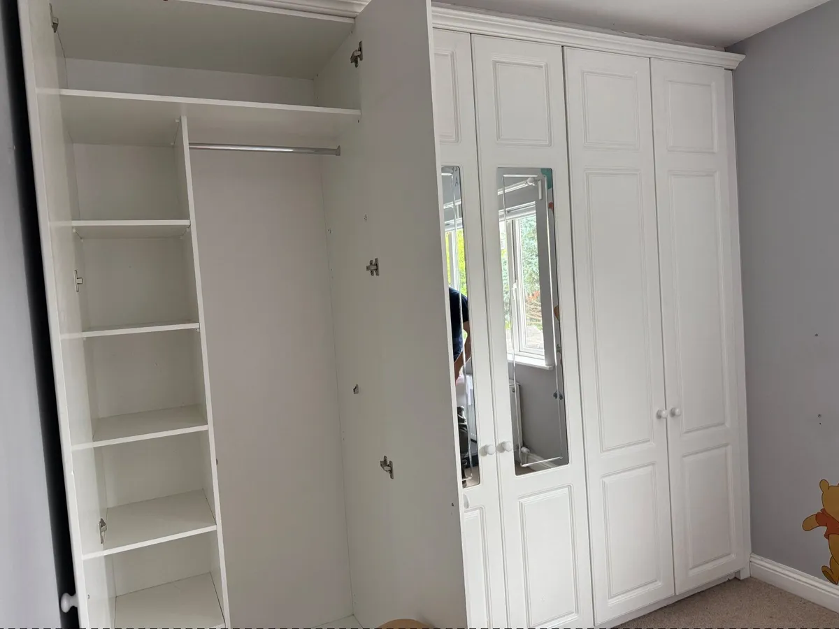 2 Built-in Wardrobes white - Image 2