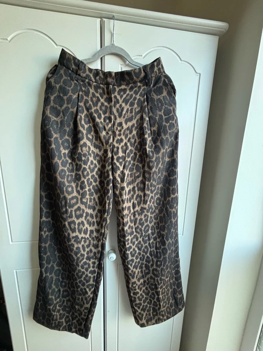 H&M Cheetah Print Trousers - Image 1
