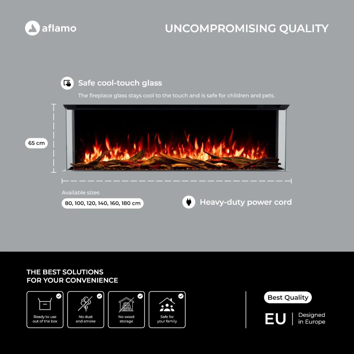 3 sides Electric fireplace. FREE delivery - Image 4