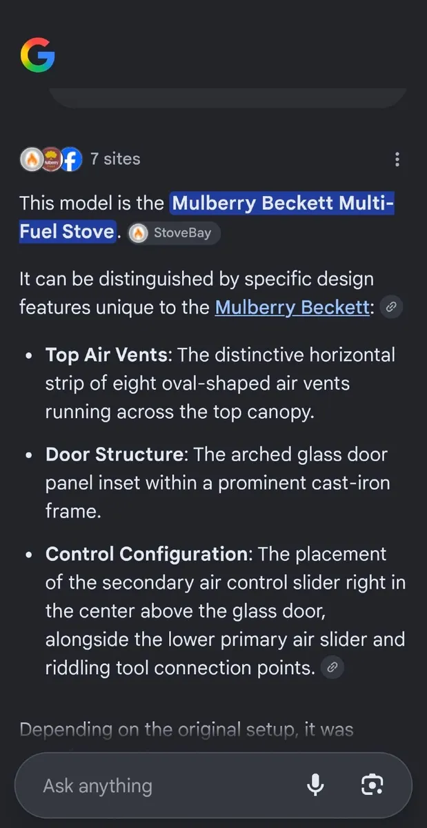 Mulberry Beckett Back Boiler Stove + Flues - Image 2