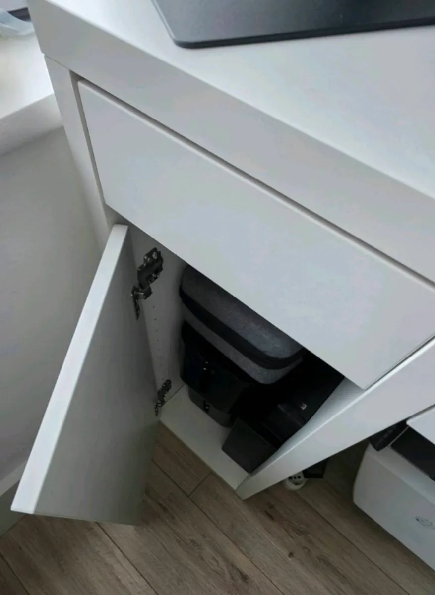 IKEA MICKE Desk with Storage - White - Image 1