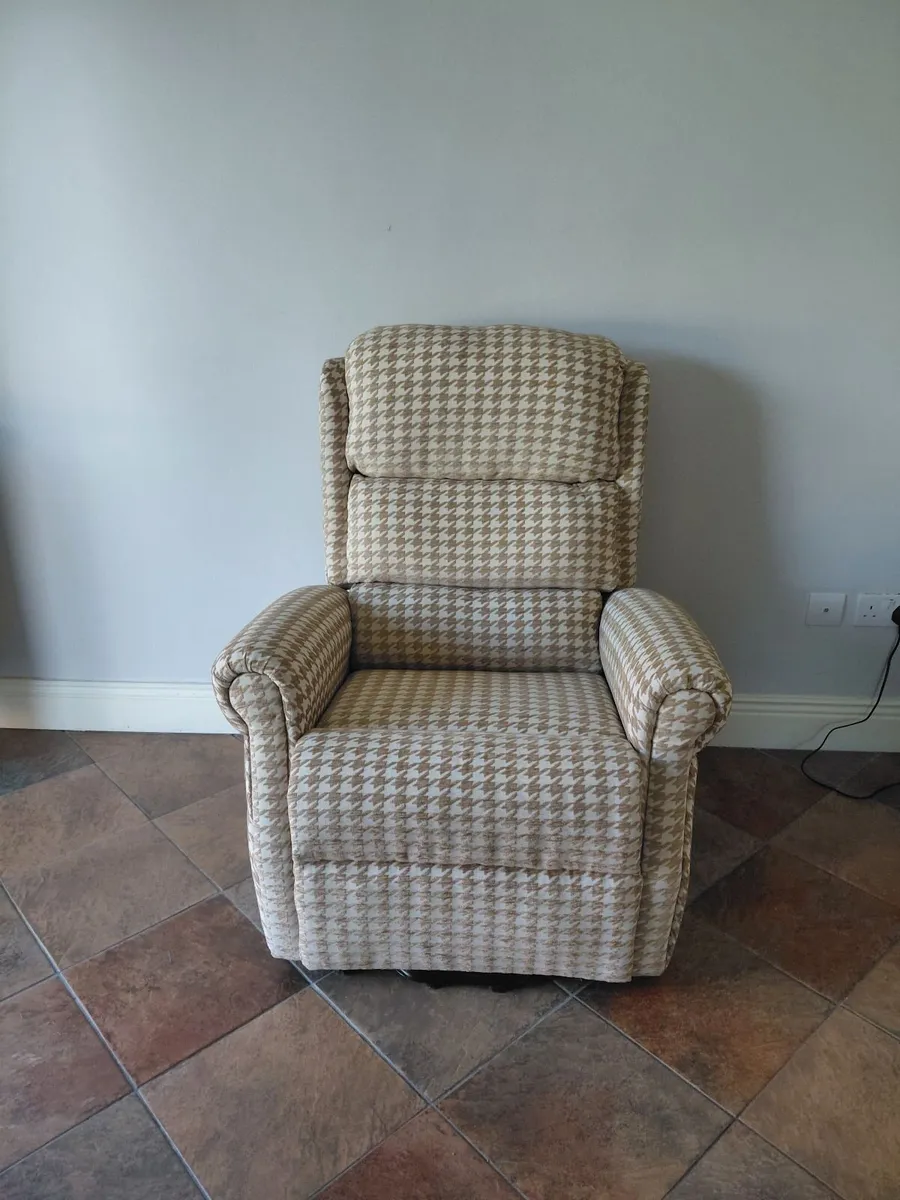 Arm Chairs & Oak Cabinet - Image 2