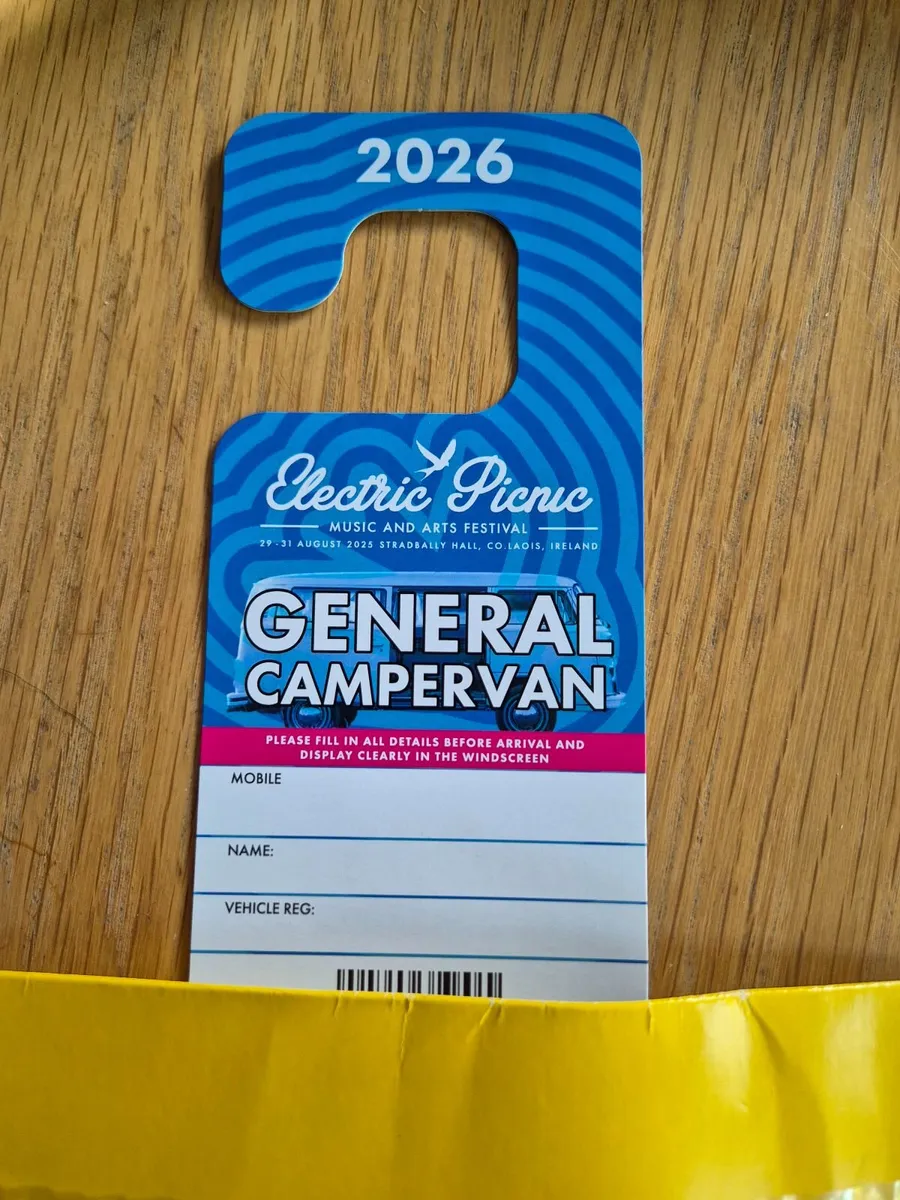 EP campervan ticket