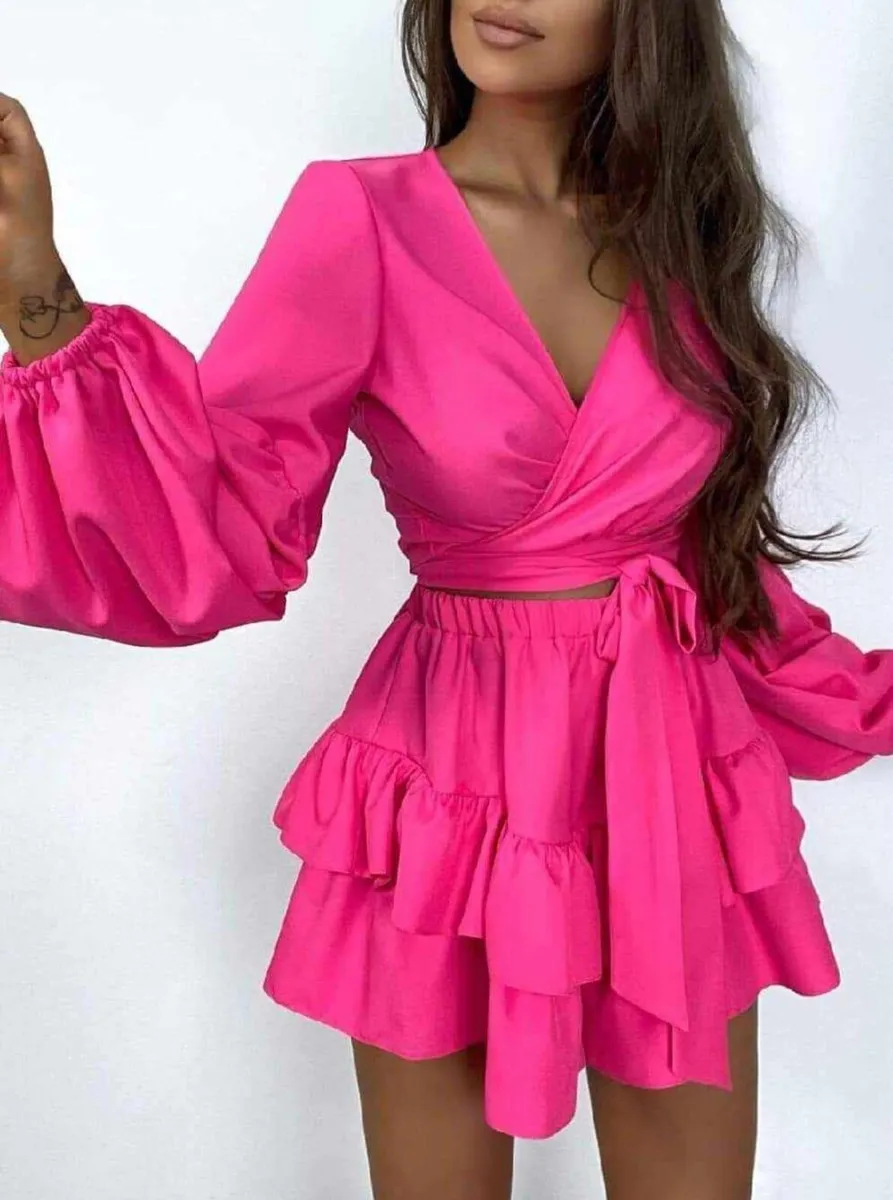 Pink top and skirt set - Image 1