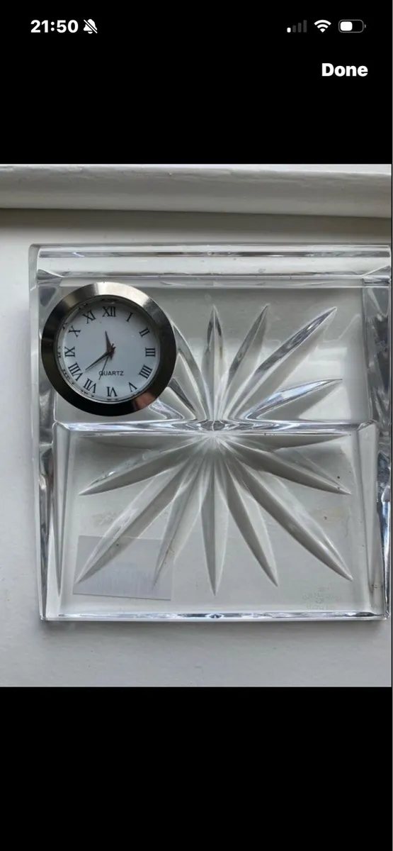 Waterford Crystal Desk Clock Set - Image 1