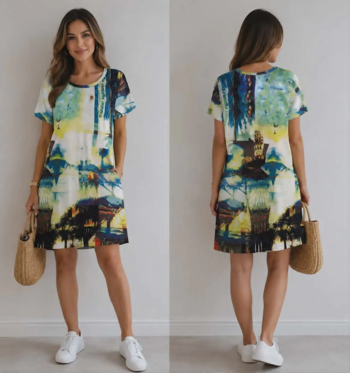 Sunset dress 6-8 - Image 1