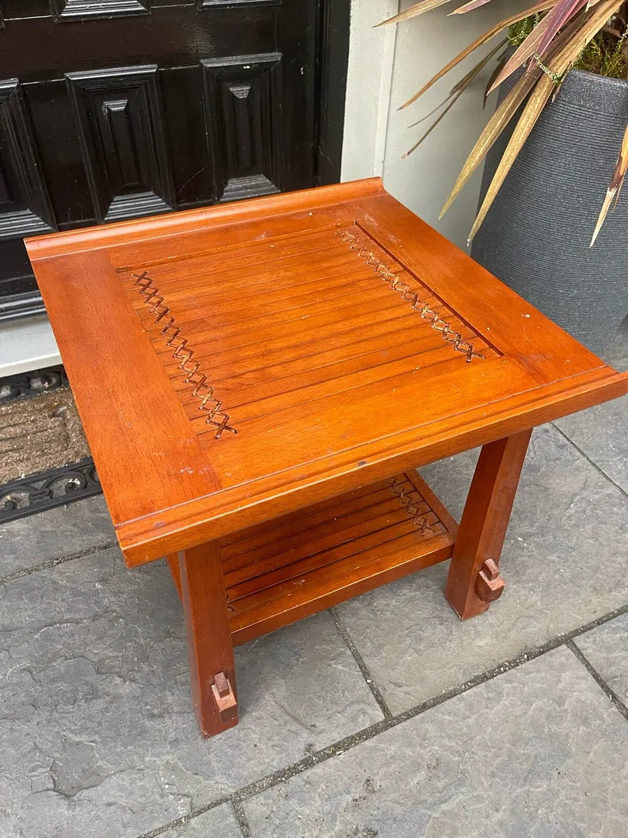 Beautiful Wooden Side Or Small Coffee Table - Image 2