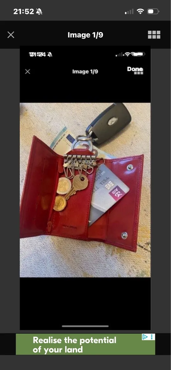 Leather Key/Note/Coin Wallet - Image 1