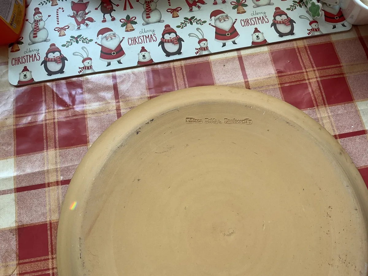 Large pottery plate - Image 2