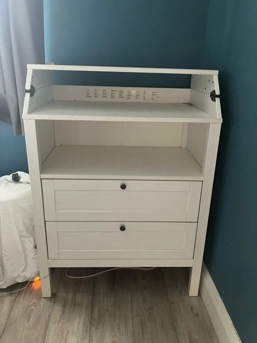 White baby changing table. - Image 1