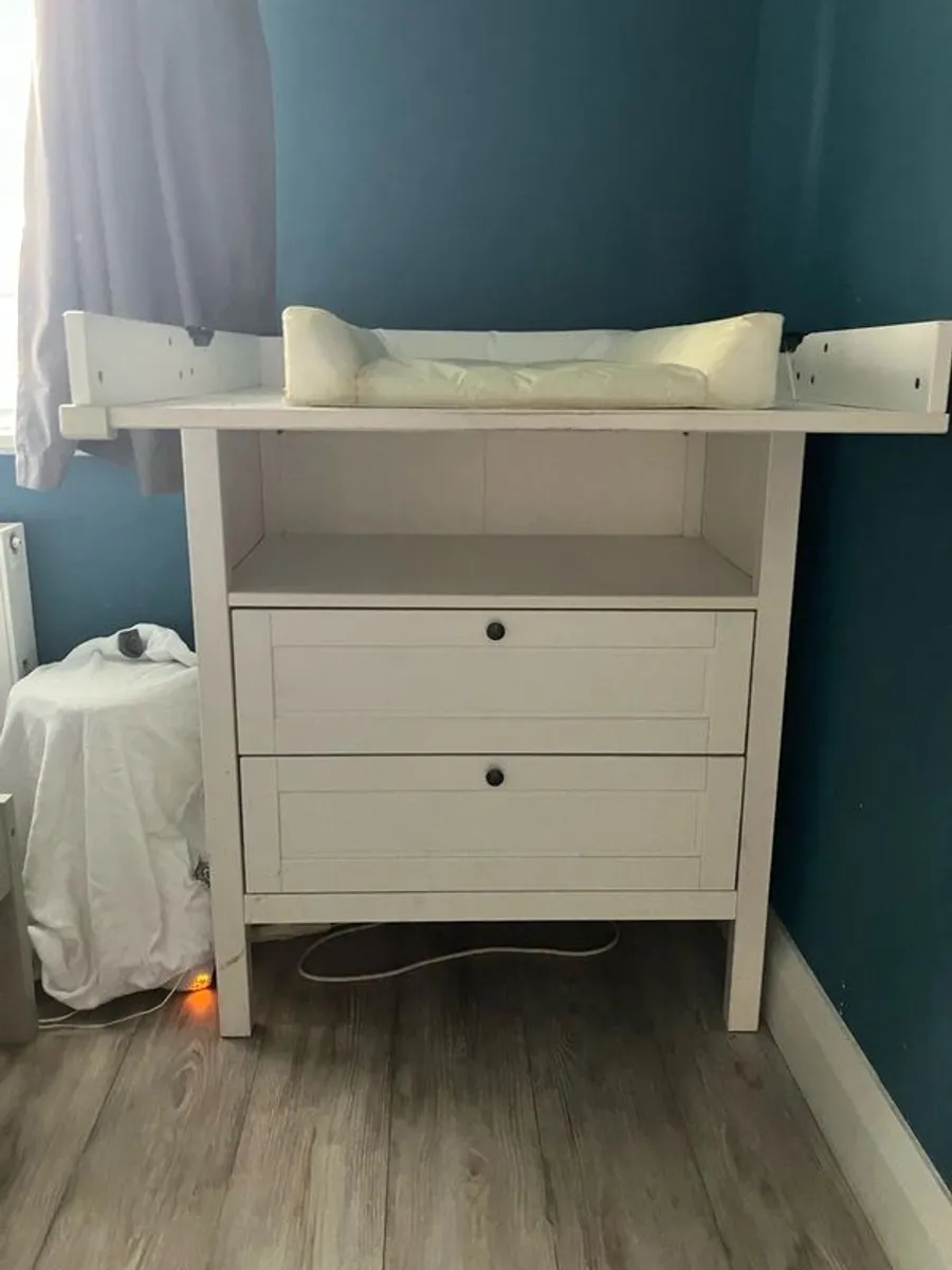 White baby changing table. - Image 3