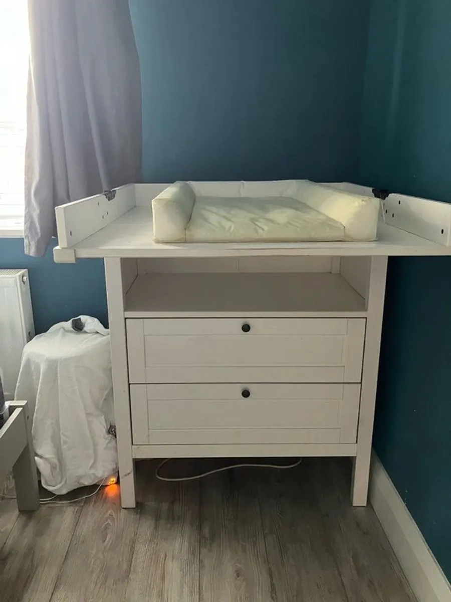 White baby changing table. - Image 4