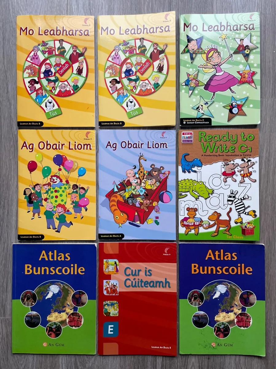 Primary School Irish Workbooks & Atlas Bundle (9 B