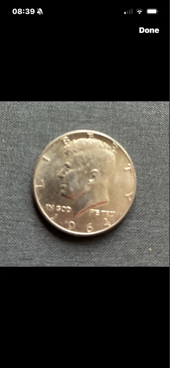 1964 JF Kennedy Commemorative Silver Half Dollar - Image 1