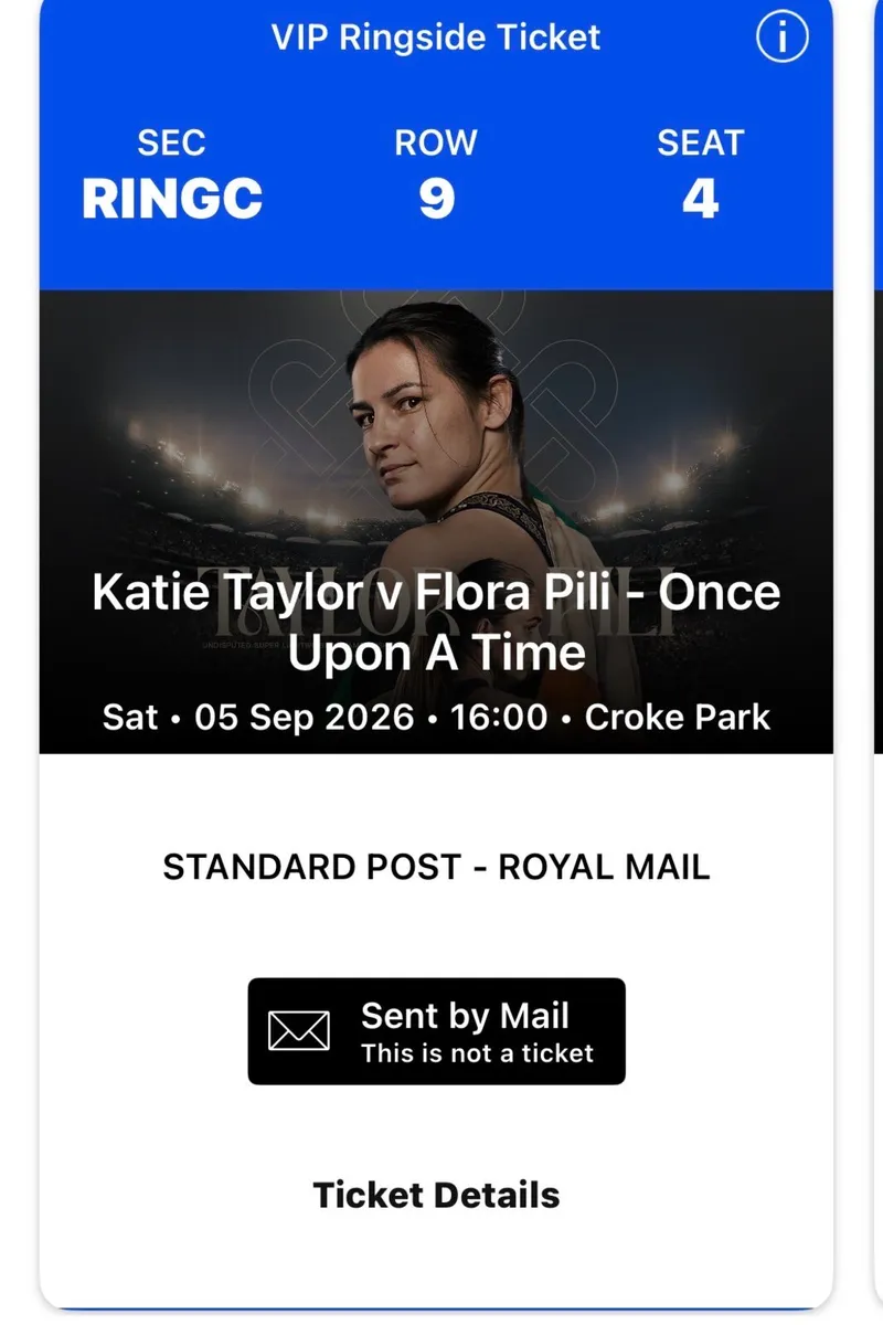 2 X Katie Taylor Ringside 5th Sep 2026 - Image 2