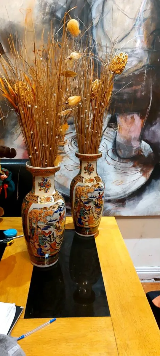 Vintage  Chinese Vases - Image 1
