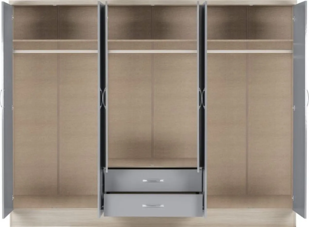 6 DOOR WARDROBES - Image 2
