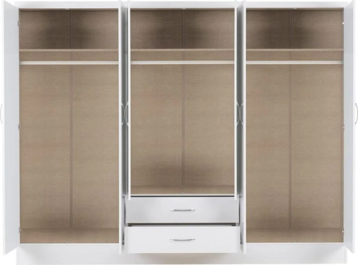 6  DOOR WARDROBES ( FULLY ASSEMBLED ) - Image 2