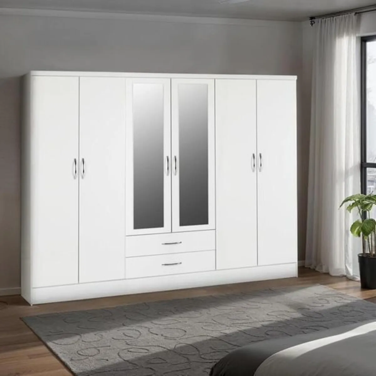 6  DOOR WARDROBES ( FULLY ASSEMBLED ) - Image 1