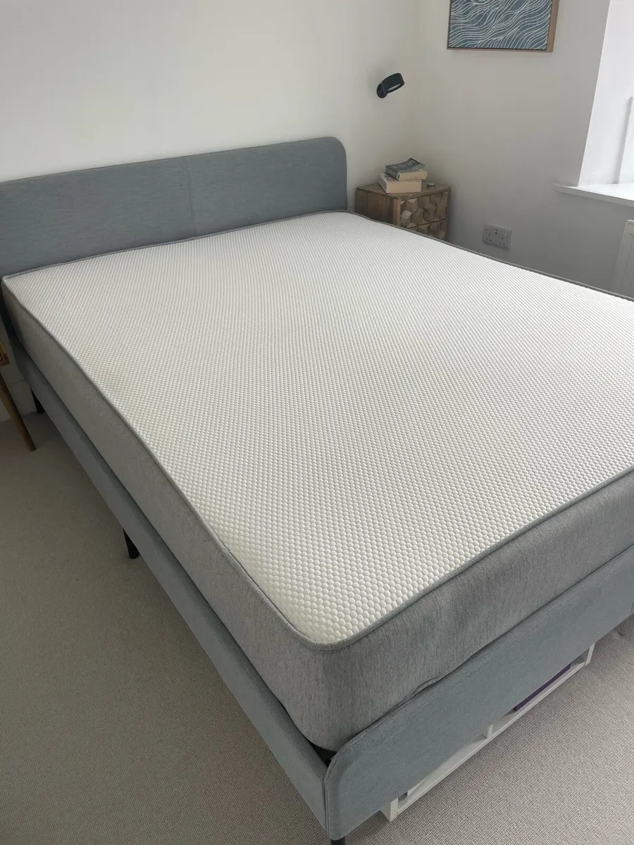 King Size Bed Frame and Mattress - Image 3